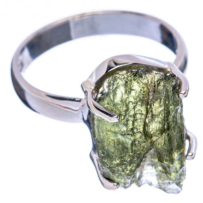 Rare Czech Moldavite Ring Size 7 (925 Sterling Silver) R146638