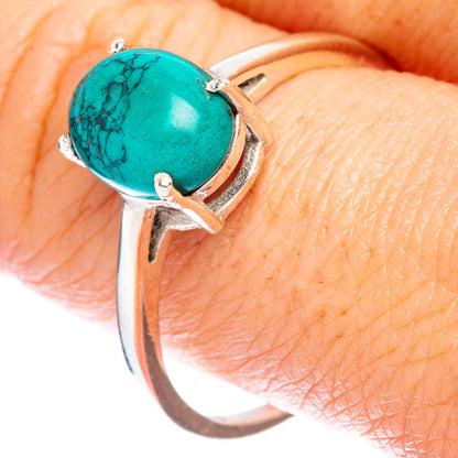Blue Howlite Dainty Ring Size 11 (925 Sterling Silver) R147026
