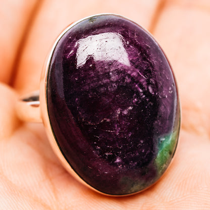 Fire Ruby Zoisite Ring Size 9.5 (.925 Sterling Silver)