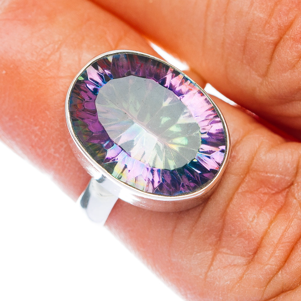 Premium Mystic Topaz Ring Size 5.75 (.925 Sterling Silver)