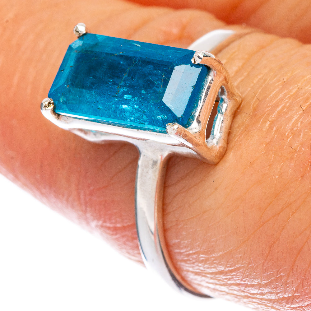 Rare Blue Apatite Ring Size 8 (925 Sterling Silver) R146696