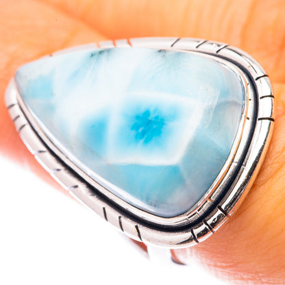 Large Larimar Ring Size 6.75 (925 Sterling Silver) R141052