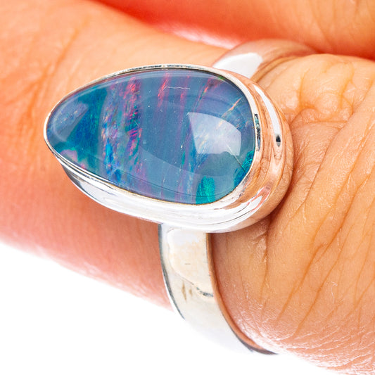 Rare Triplet Opal Ring Size 6 (925 Sterling Silver) R7244