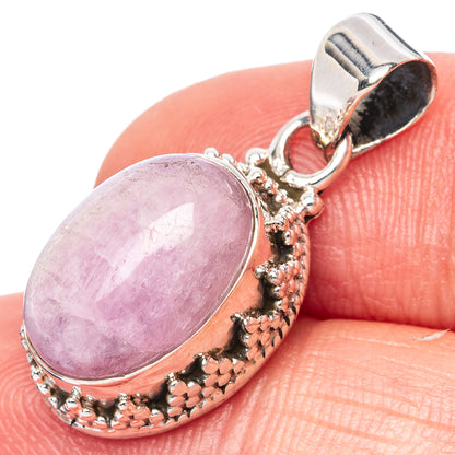 Rare Kunzite Pendant 1 1/8" (925 Sterling Silver) P42724