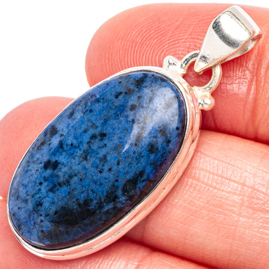 Dumortierite Pendant 1 1/2" (925 Sterling Silver) P44055