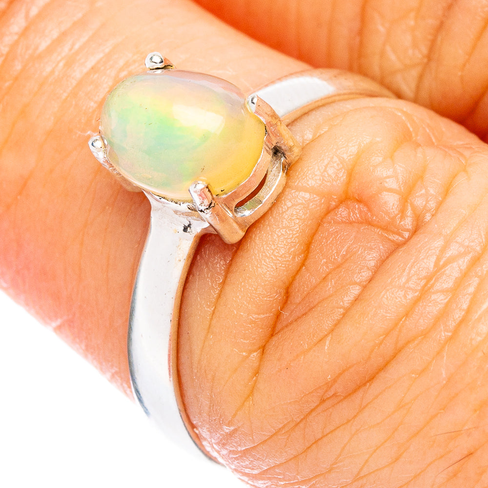 Rare Ethiopian Opal Ring Size 6.75 (925 Sterling Silver) R146938
