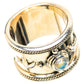 Rainbow Moonstone Ring Size 8.25 (925 Sterling Silver) RING139139