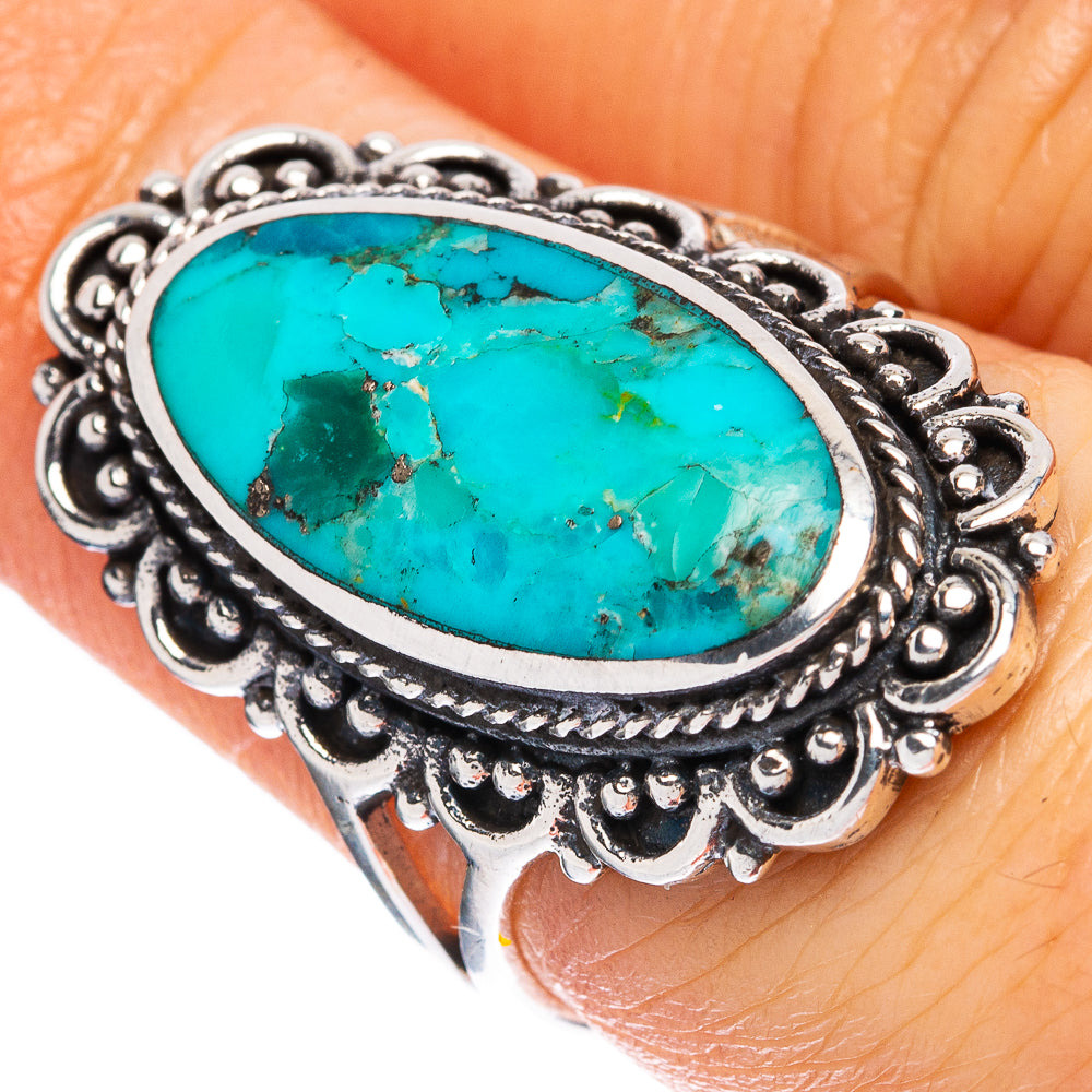 Rare Arizona Turquoise Ring Size 7 (925 Sterling Silver) R2332