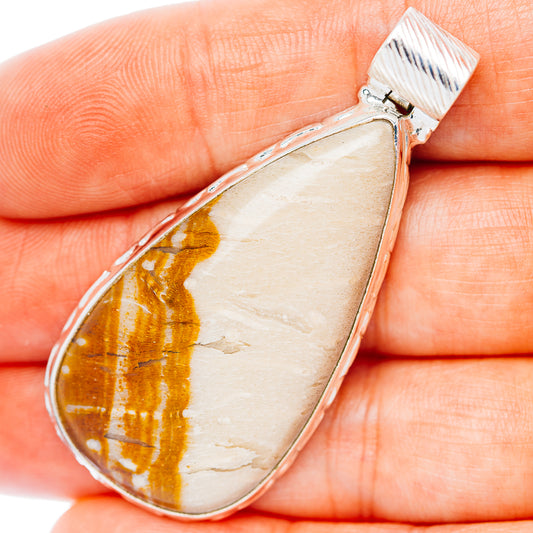Picture Jasper Pendant 2" (.925 Sterling Silver)