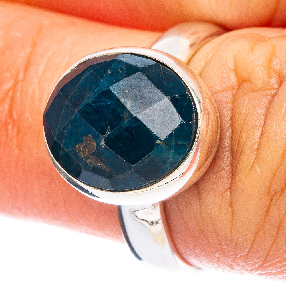 Rare Apatite Ring Size 6 (925 Sterling Silver) R6809