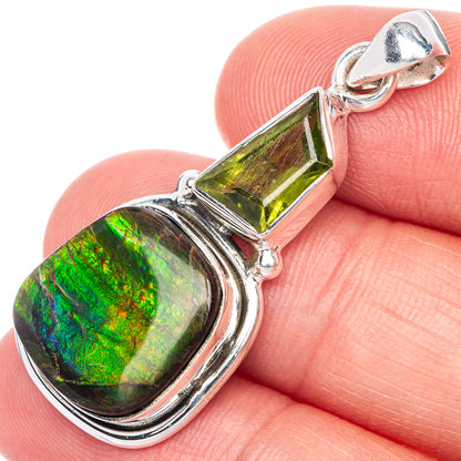 Canadian Ammolite Pendant 1 5/8" (925 Sterling Silver) PD39866
