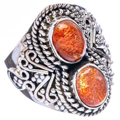 Sunstone Ring Size 7.25 (925 Sterling Silver) R4221
