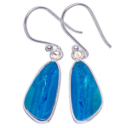 Doublet Opal 925 Sterling Silver Earrings 1 3/8" (925 Sterling Silver) E1974