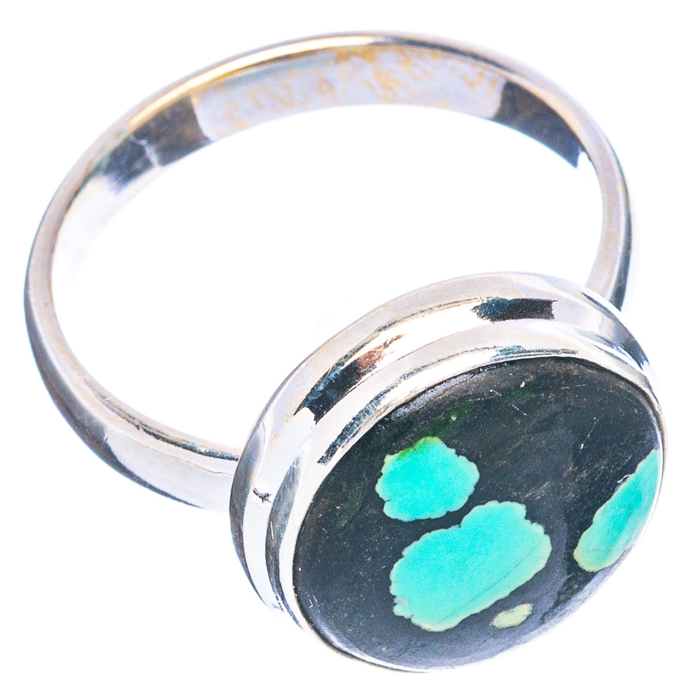 Rare Arizona Spiderweb Turquoise Ring Size 8 (925 Sterling Silver) R4759