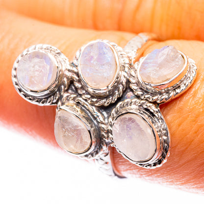 Premium Rainbow Moonstone Ring Size 8 (925 Sterling Silver) R141754