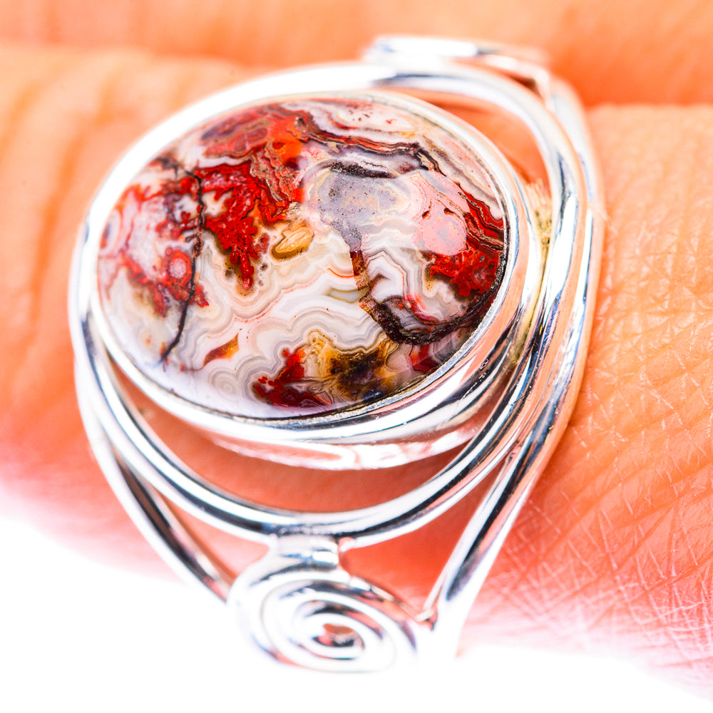Crazy Lace Agate Ring Size 9.75 (925 Sterling Silver) RING140120