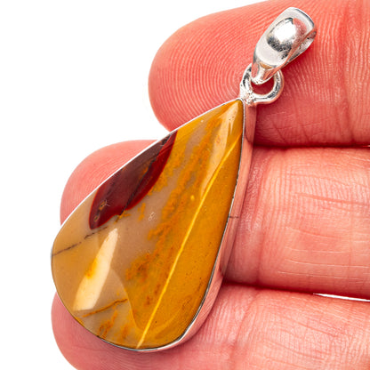 Premium Mookaite Pendant 1 5/8" (.925 Sterling Silver)