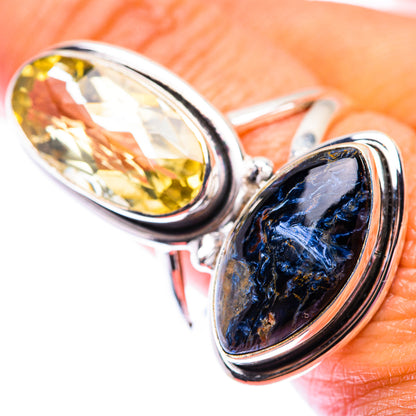 Large Pietersite, Citrine Ring Size 11 (925 Sterling Silver) RING140238