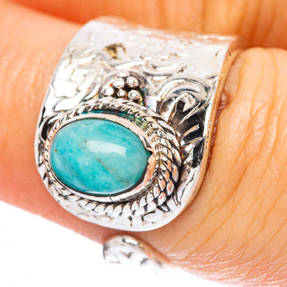 Amazonite Ring Size 6 (925 Sterling Silver) R3765