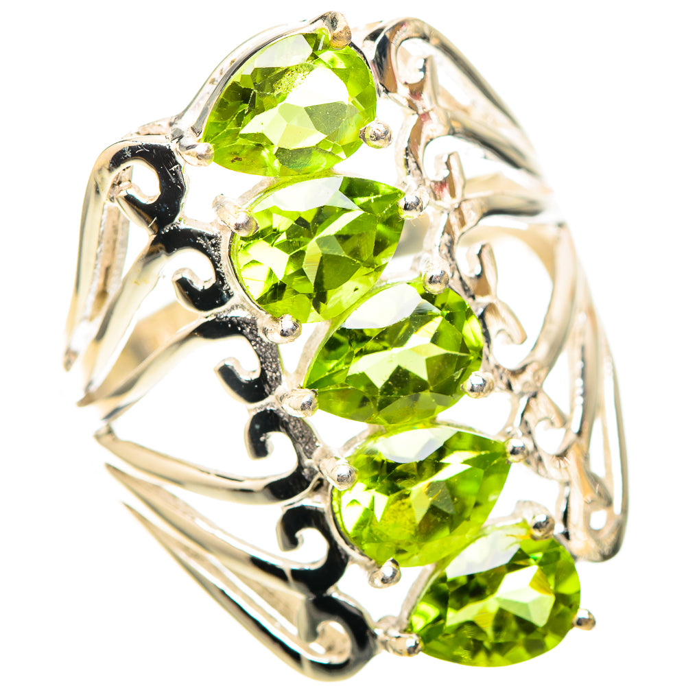 Peridot 925 Sterling Silver Ring Size 7.5 (925 Sterling Silver) RING139362