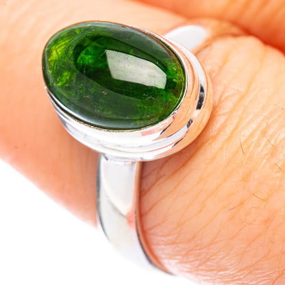 Rare Chrome Diopside Ring Size 8.25 (925 Sterling Silver) R2084