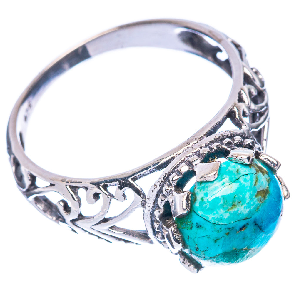 Rare Arizona Turquoise Ring Size 9 (925 Sterling Silver) R2864