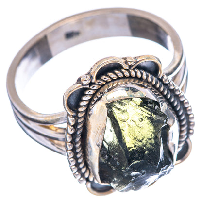 Moldavite Ring Size 8.25 (.925 Sterling Silver)