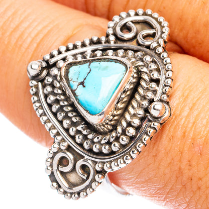 Rare Golden Hills Turquoise Ring Size 9 (925 Sterling Silver) R8596