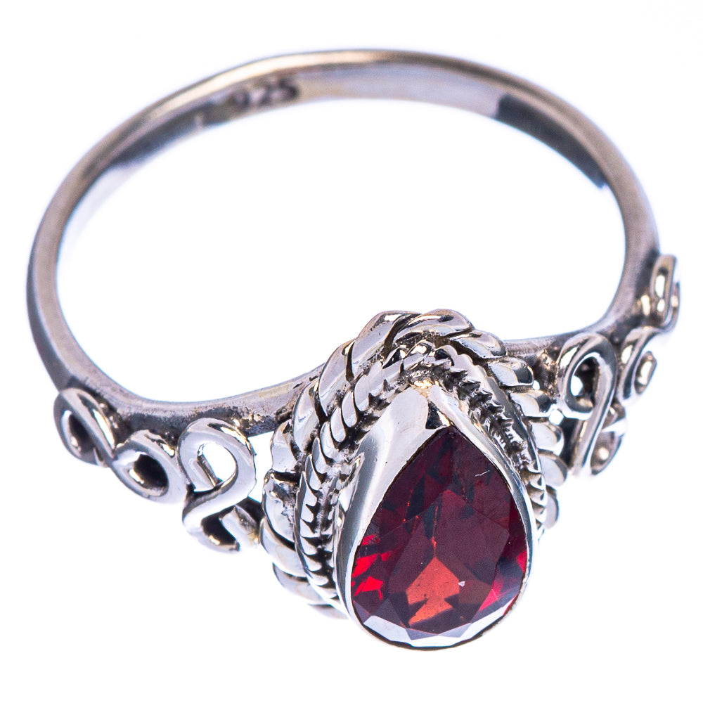 Garnet Dainty Ring Size 5 (925 Sterling Silver) R147206