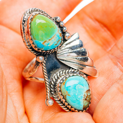 Exclusive Southwestern Style Royston Turquoise Ring Size 6.75 (.925 Sterling Silver)
