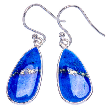 Lapis Lazuli Earrings 1 3/8" (925 Sterling Silver) E1137