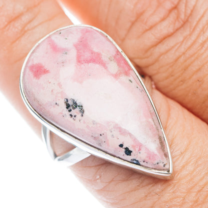 Premium Rhodonite Ring Size 8.75 (.925 Sterling Silver)