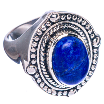 Lapis Lazuli Ring Size 7.5 (925 Sterling Silver) R1319