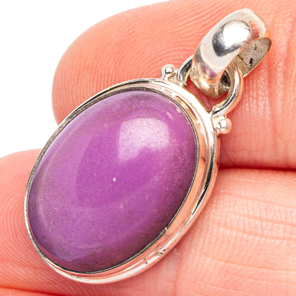 Phosphosiderite Pendant 1 1/8" (.925 Sterling Silver)