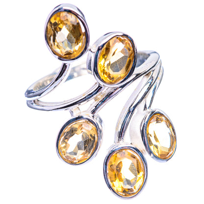 Faceted Citrine Ring Size 7.5 (925 Sterling Silver) R141980
