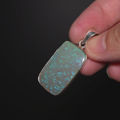 Premium Monarch Opal Pendant 1 5/8" (.925 Sterling Silver)