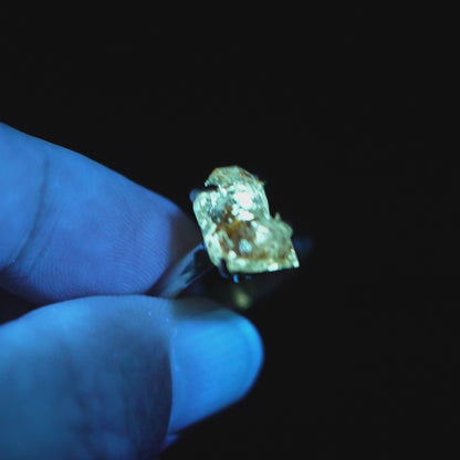 Petroleum Quartz Ring Size 9 (.925 Sterling Silver)