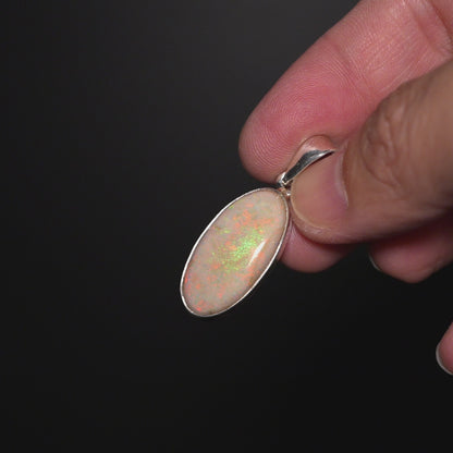 Premium Monarch Opal Pendant 1 1/2" (.925 Sterling Silver)
