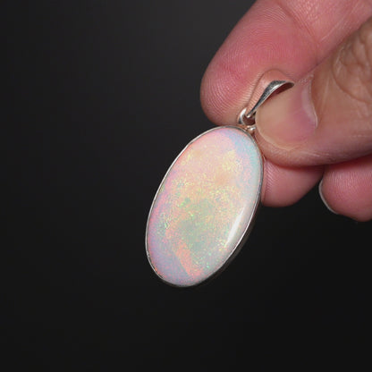 Premium Monarch Opal Pendant 1 3/4" (.925 Sterling Silver)