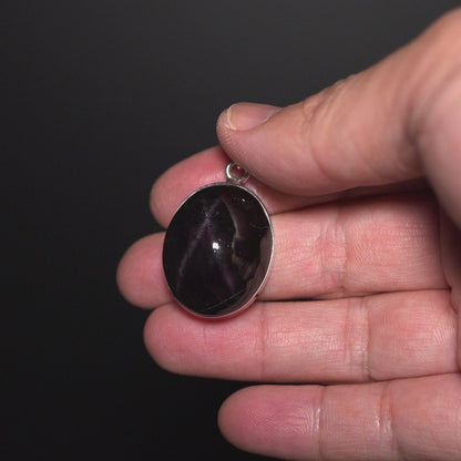 Premium Star Garnet Pendant 1 5/8" (.925 Sterling Silver)
