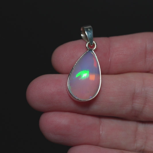 11.88ct Ethiopian Opal Pendant 1 3/8" (.925 Sterling Silver) PD52289