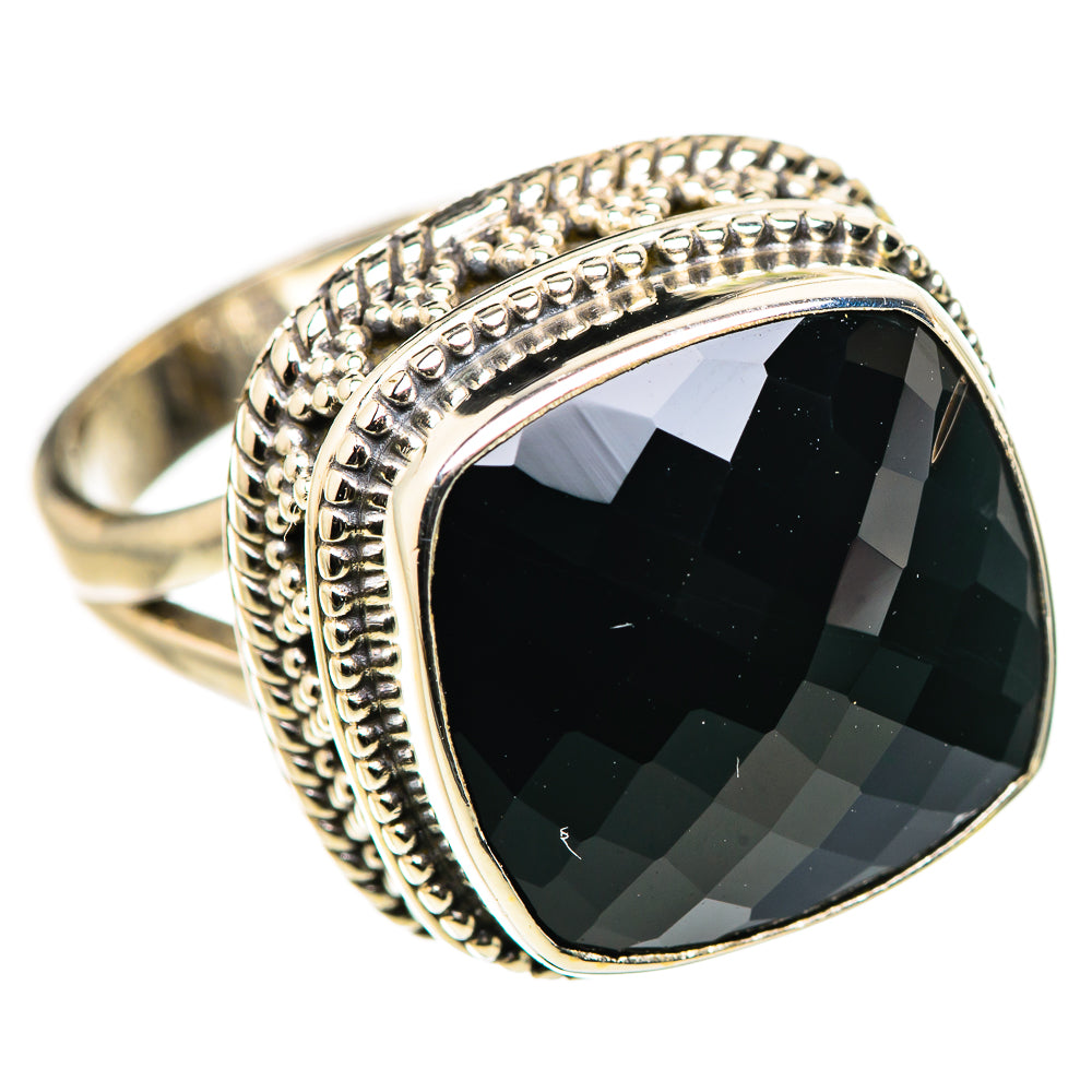 Black Onyx Ring Size 7.25 (925 Sterling Silver) RING134588