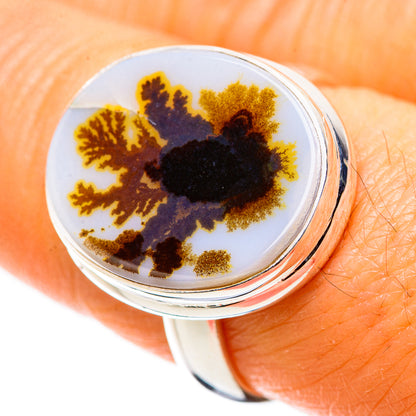 Ana Silver Co Scenic Dendritic Agate Ring Size 8 (925 Sterling Silver)