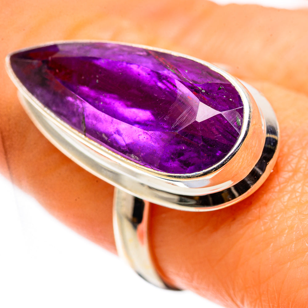 Ana Silver Co Faceted Amethyst Ring Size 8 (925 Sterling Silver)