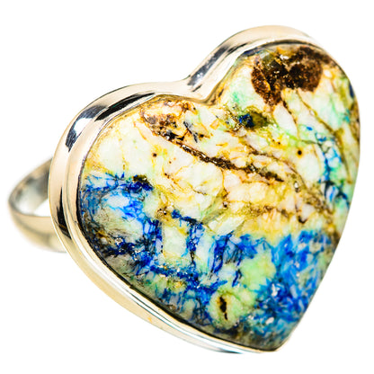 Large Blue Agate Ring Size 12.75 (925 Sterling Silver) RING134728