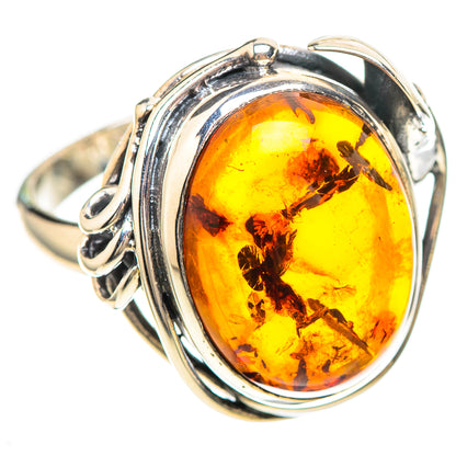 Baltic Amber Ring Size 7.75 (925 Sterling Silver) RING136977