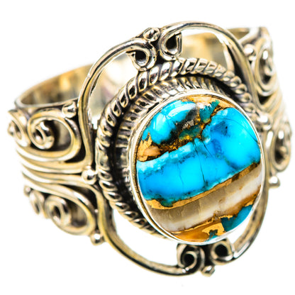 Spiny Oyster Turquoise 925 Sterling Silver Ring Size 9.25 (925 Sterling Silver) RING137723