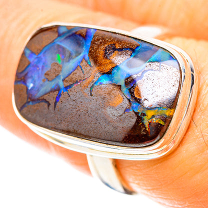 Boulder Opal Ring Size 7.5 (925 Sterling Silver) RING136722