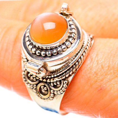 Poison Peach Moonstone 925 Sterling Silver Ring Size 9.75 (925 Sterling Silver) RING137247