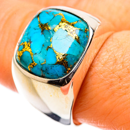 Ana Silver Co Blue Copper Composite Turquoise Ring Size 9 (925 Sterling Silver)